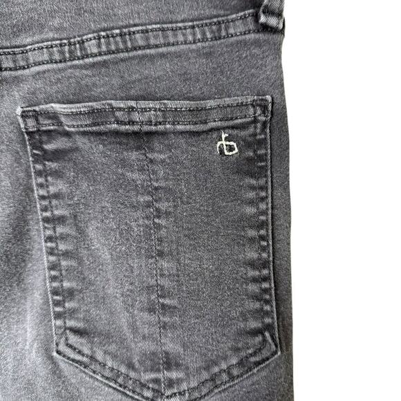 Rag & Bone High Rise Ankle Skinny Denim Jeans in Faded Black, Size 29‎ - Picture 10 of 13